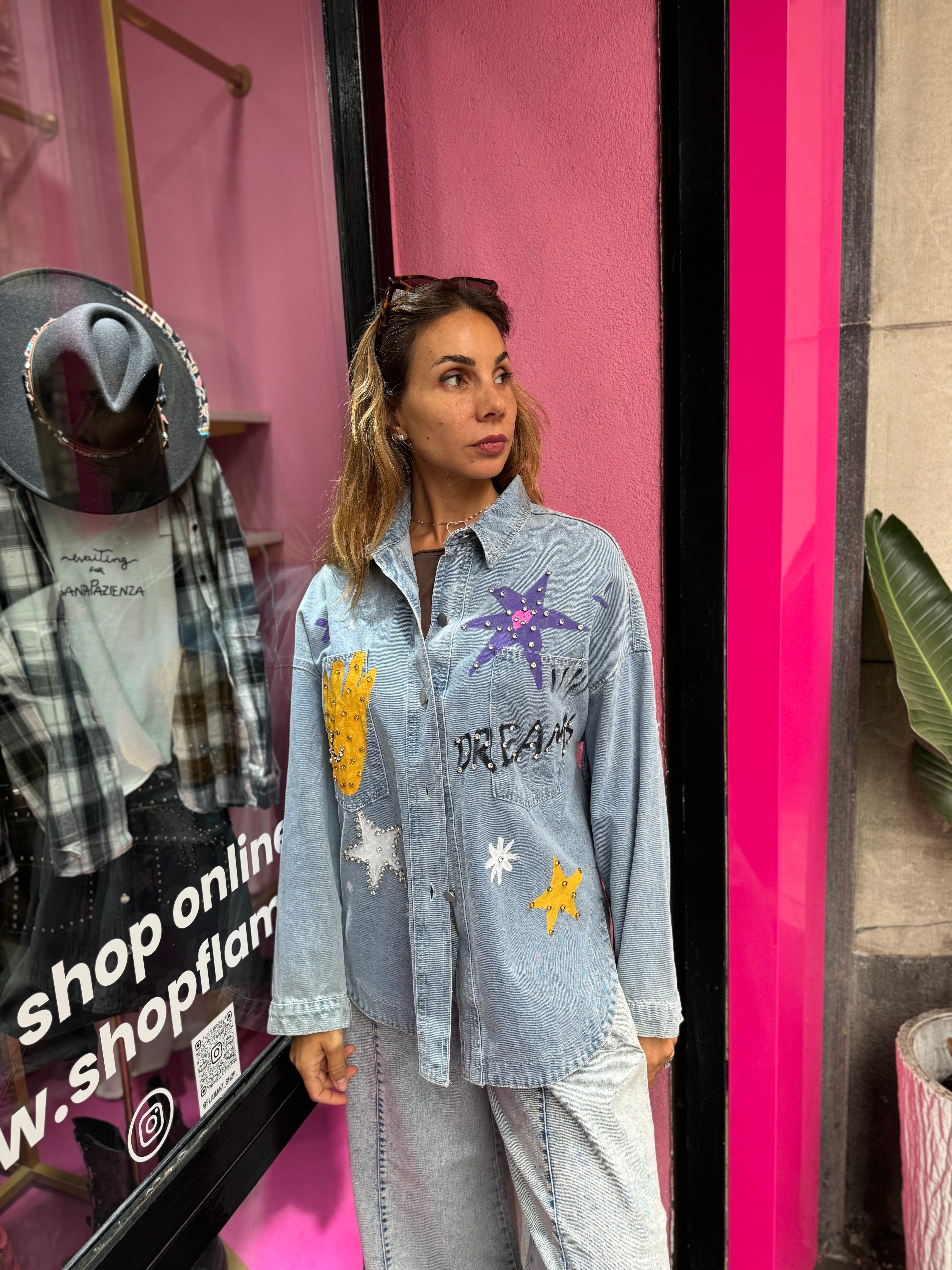 Camicia Jeans Rainbow