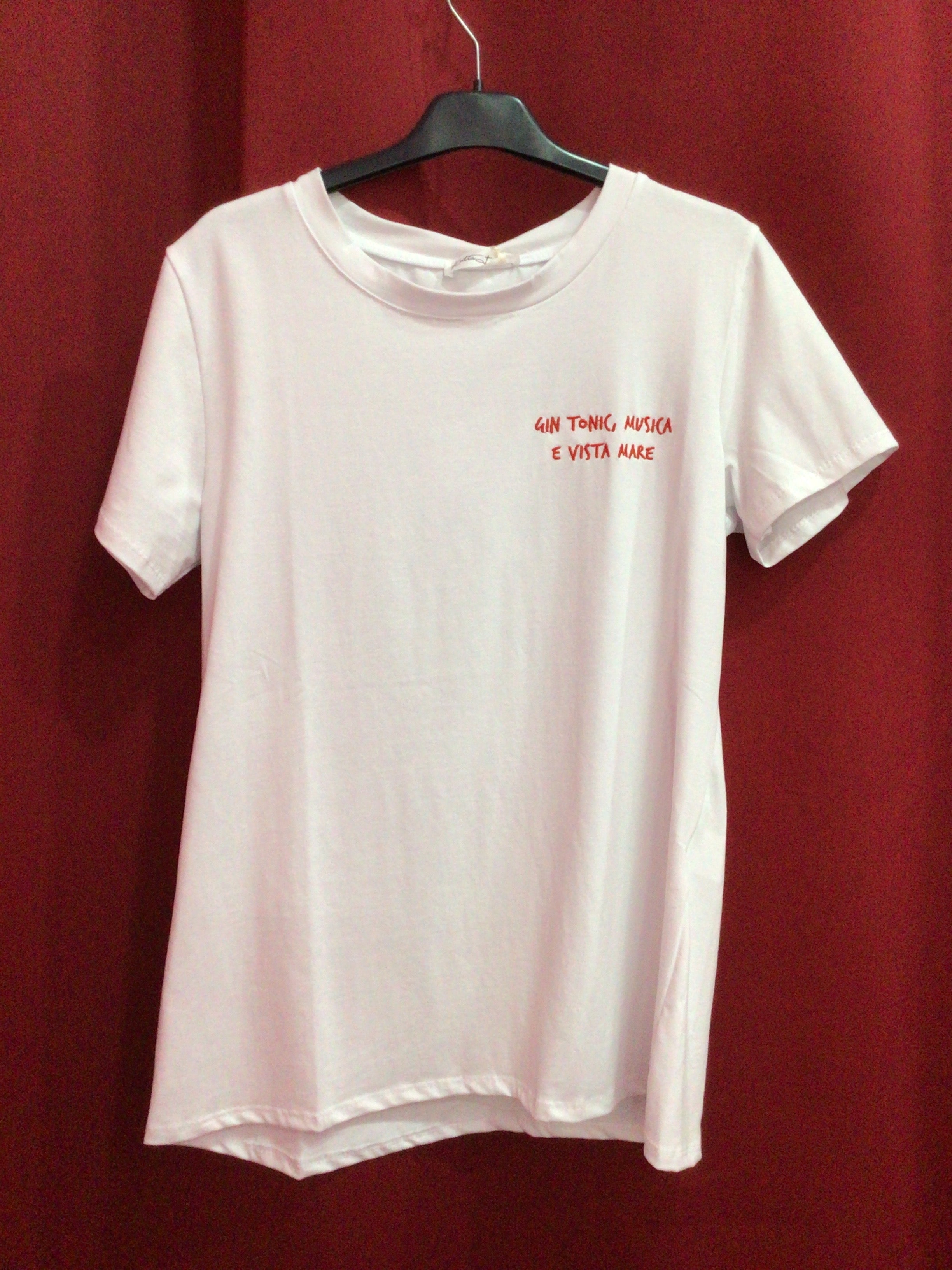 T-shirt “Gin tonic, musica e vista mare”