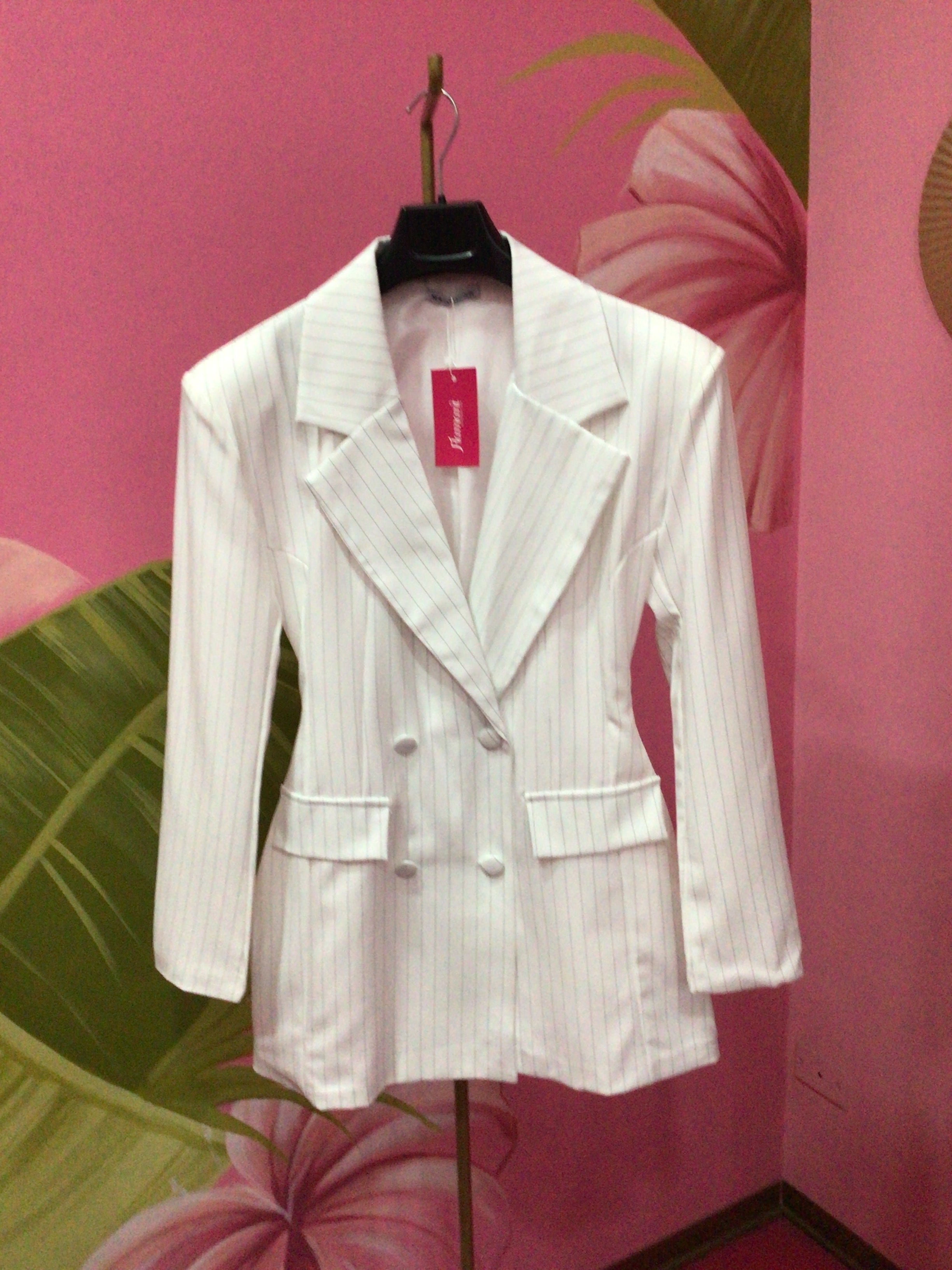 Abito blazer gessato
