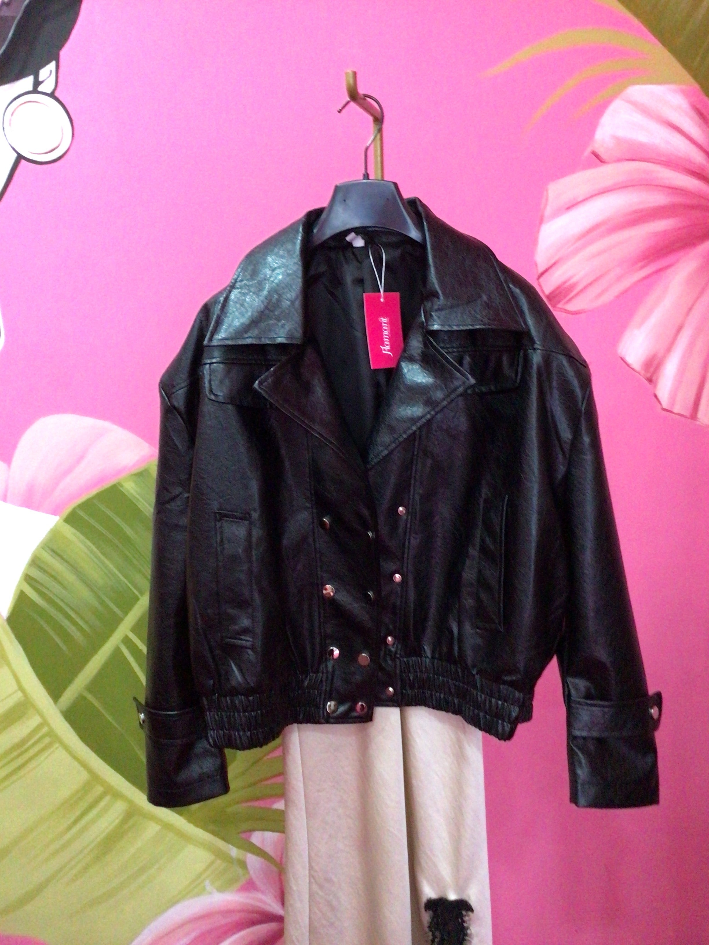 Giacca in similpelle