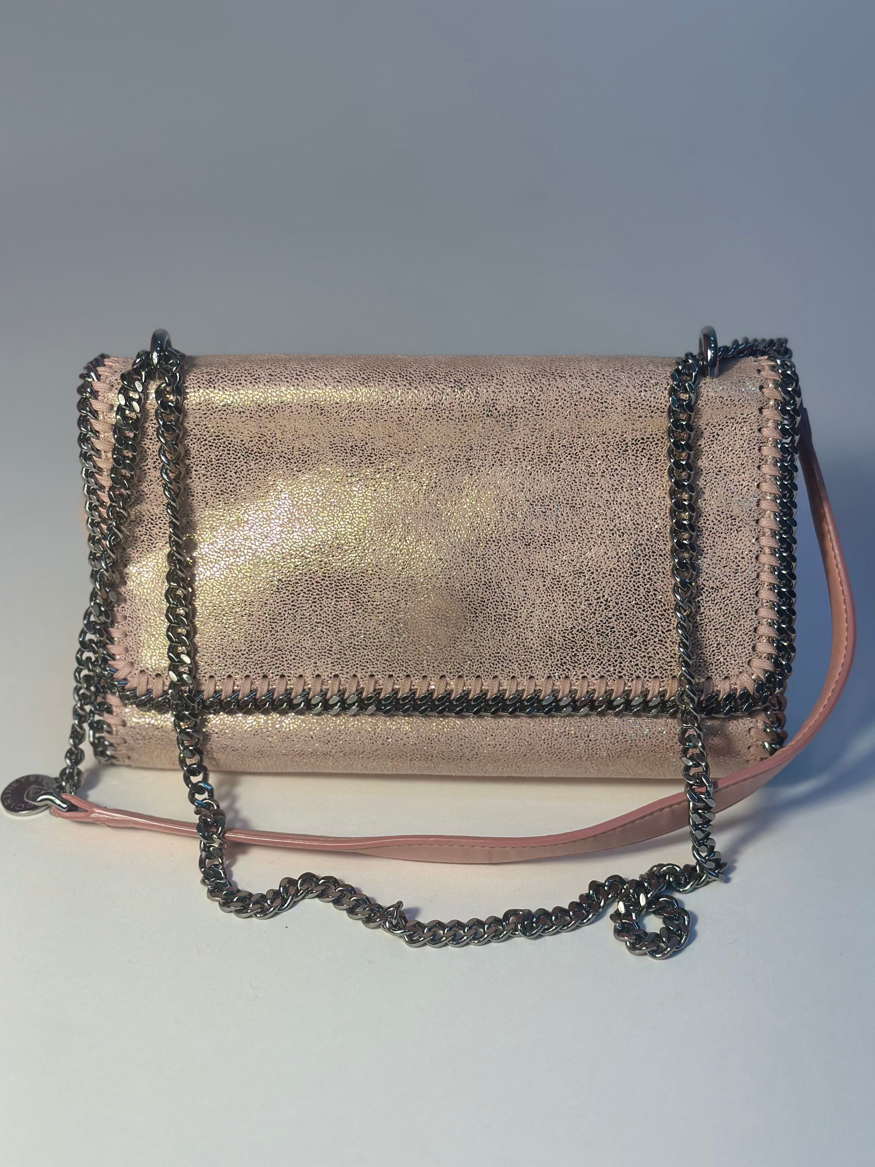 Stella McCartney - Falabella Mini Shimmer Rosa Cipria
