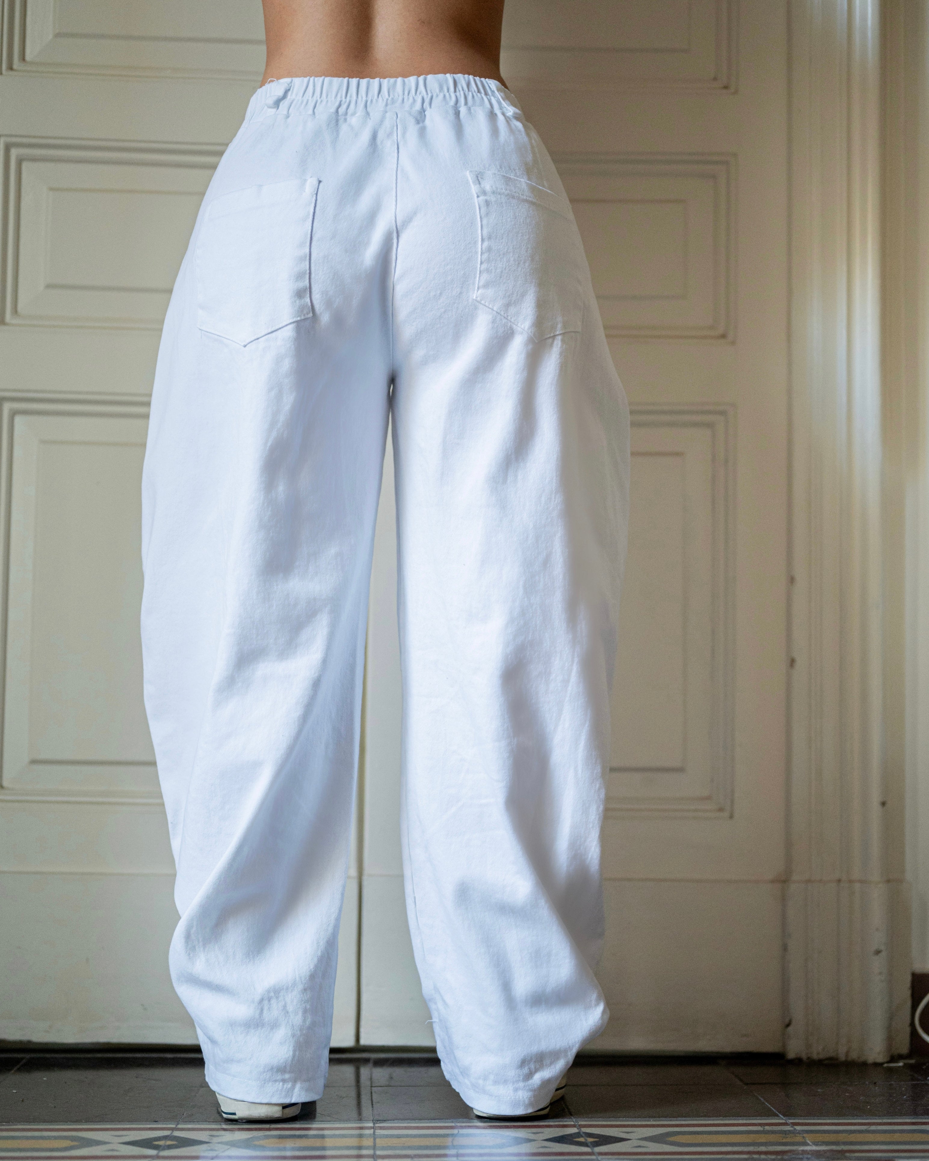 Baloon jeans bianco