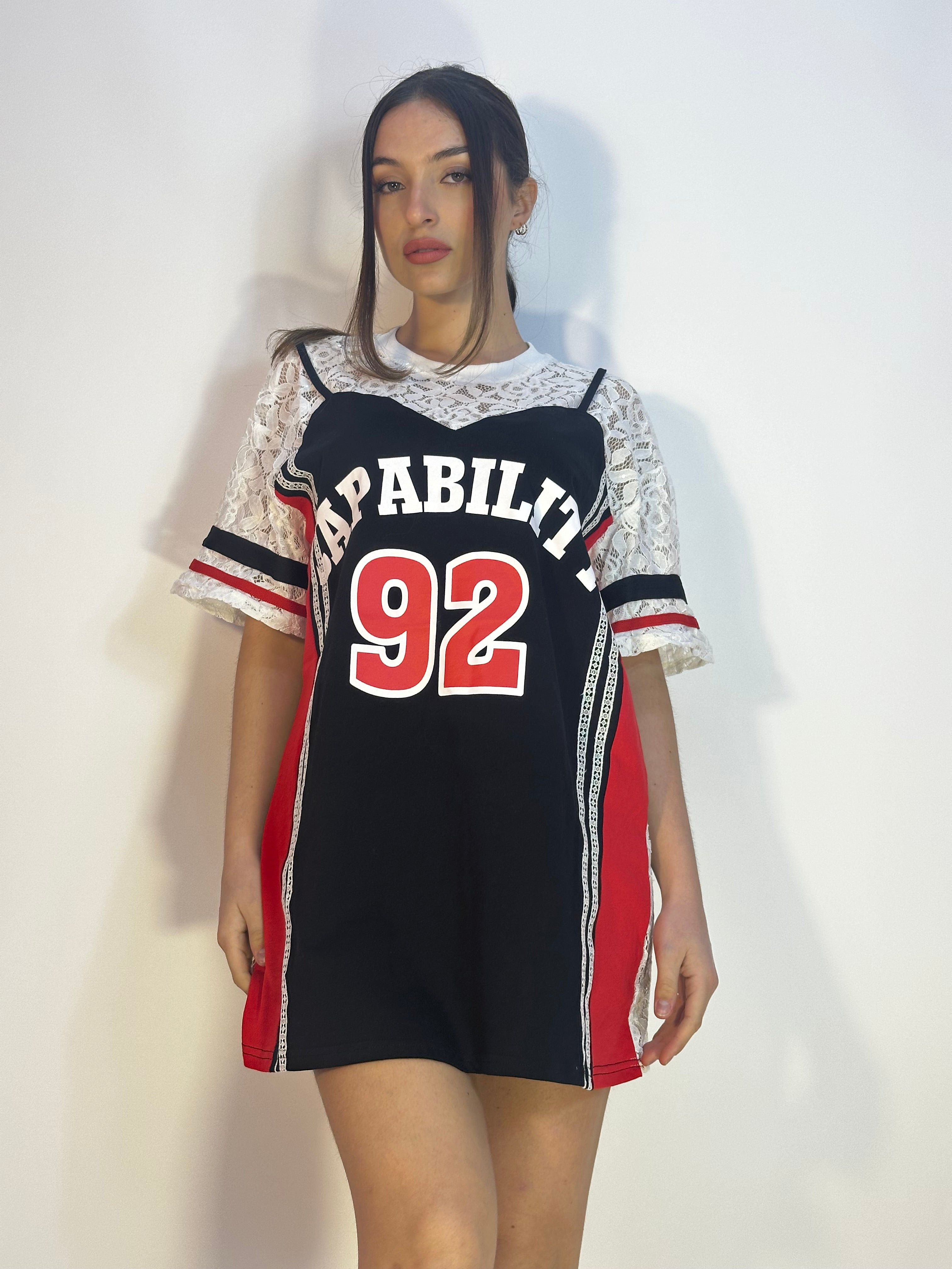 T-shirt over sporty