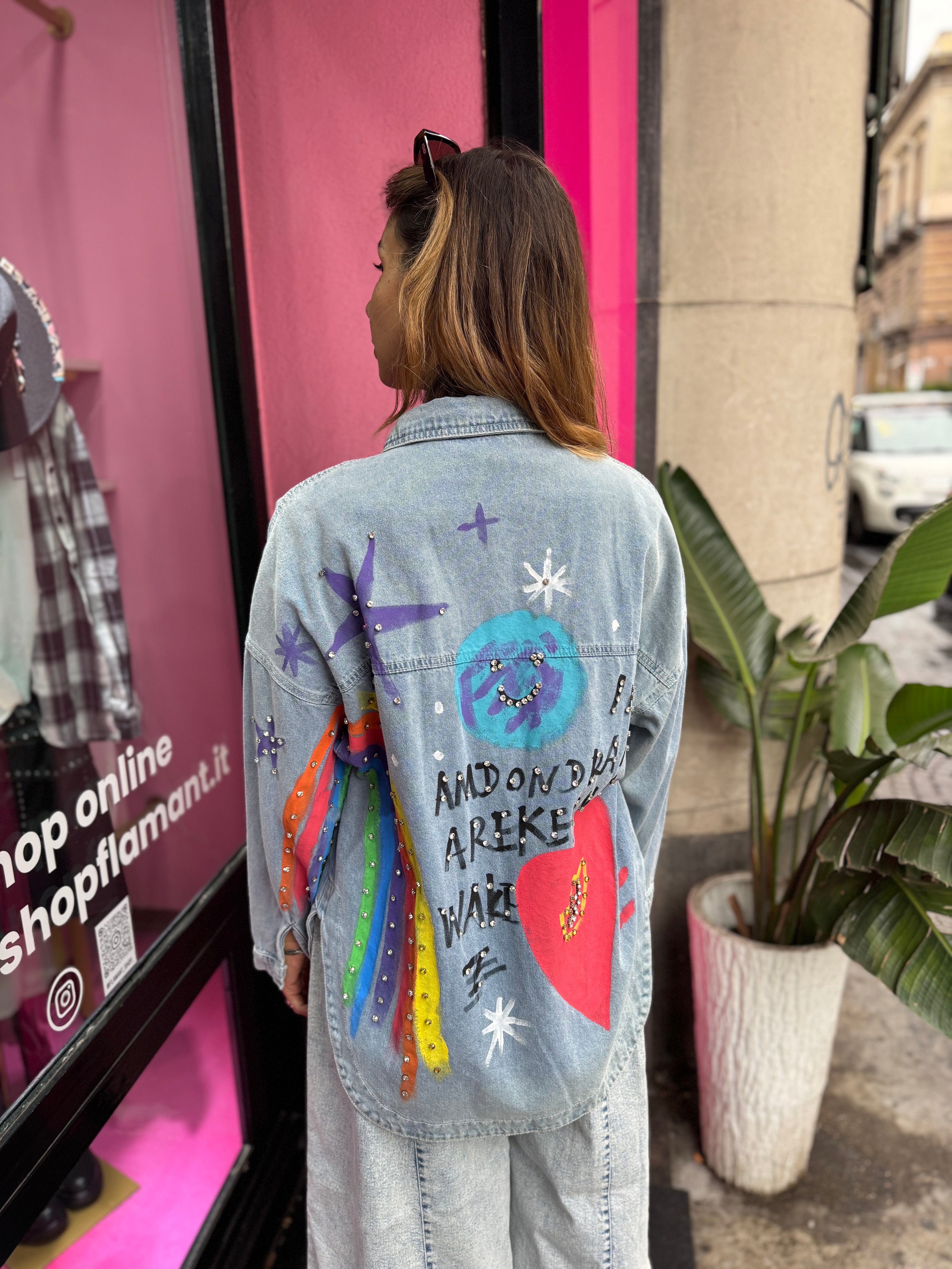 Camicia Jeans Rainbow
