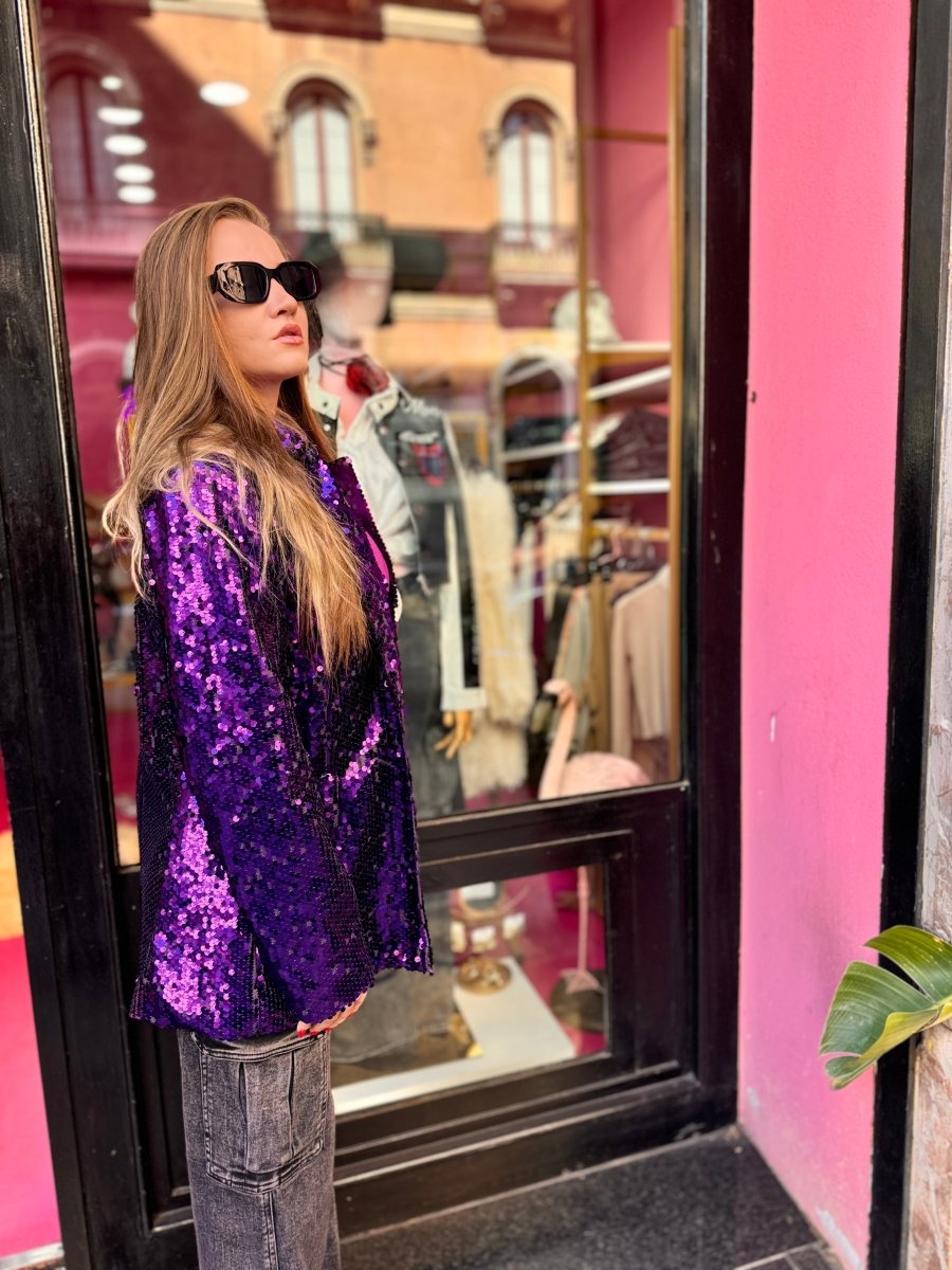 Blazer strass - Flamant